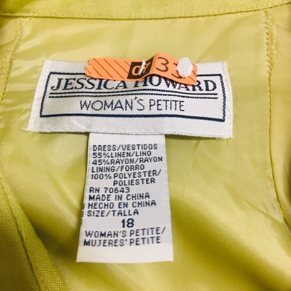 Wrap Around Dress Jessica Howard Woman  Size 18 Woman's Petite - Picture 3 of 7